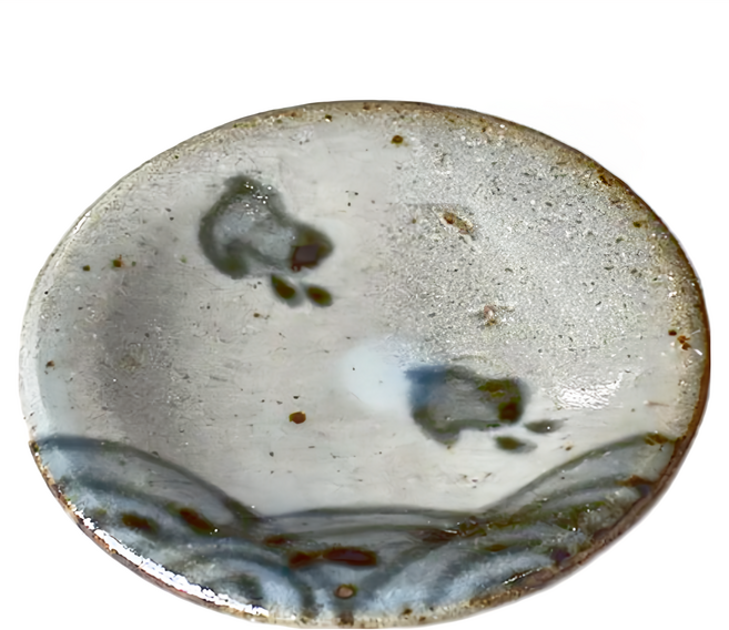 豆皿 日本製 陶瓷, 千鳥海波, 1個