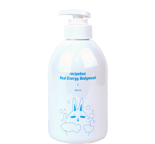 recipebox 韓兔 真能量沐浴乳, 450ml, 1瓶
