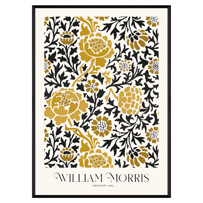 BOLUO GALLERY 菠蘿選畫所 掛畫 William Morris Grafton BFSP3407B, 黑色