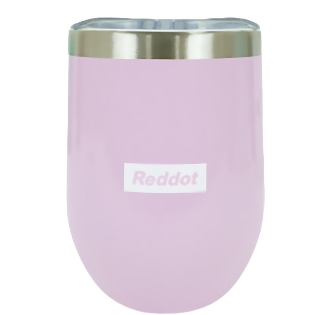 Reddot 紅點生活 304不鏽鋼保溫鎖冷防漏蛋殼杯, 少女粉, 360ml, 1個