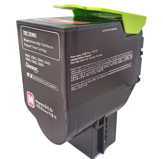 Lexmark 原廠高容量碳粉匣 5K CS521dn/CX522ade/CX622ade適用 78C3XM0, 洋紅色, 1個