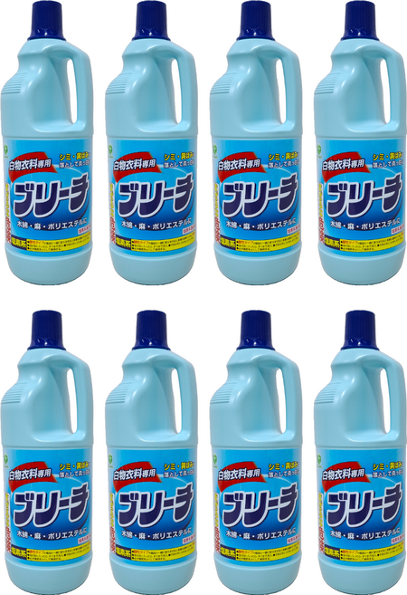 第一石鹼 Laundry Club 漂白劑 白色衣專用, 1.5L, 1入, 8瓶