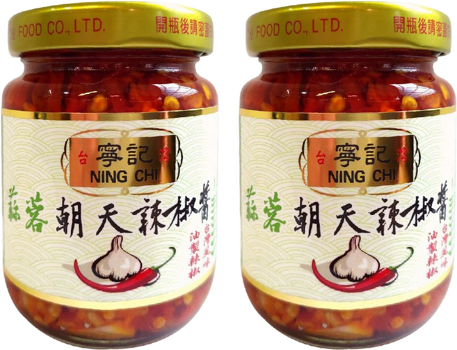 寧記 蒜蓉朝天辣椒醬, 120g, 2罐