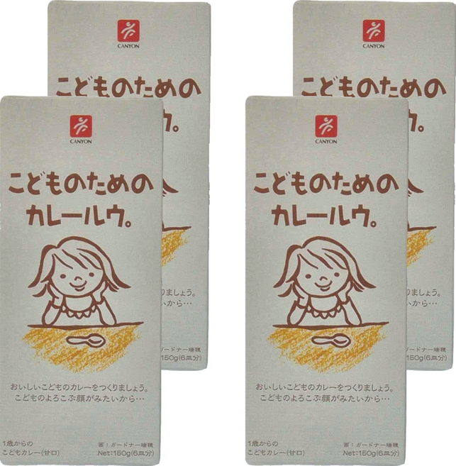 CANYON SPICE 兒童咖哩塊, 咖哩, 150g, 4盒