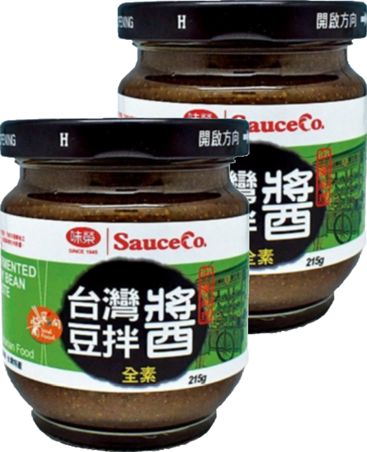 味榮 原味豆拌醬 純素, 215g, 2罐