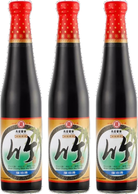 丸莊醬油 竹級黑豆蔭油清, 420ml, 3瓶