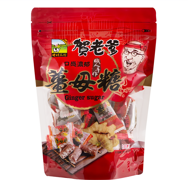賀老爹 手作薑母糖, 300g, 1袋