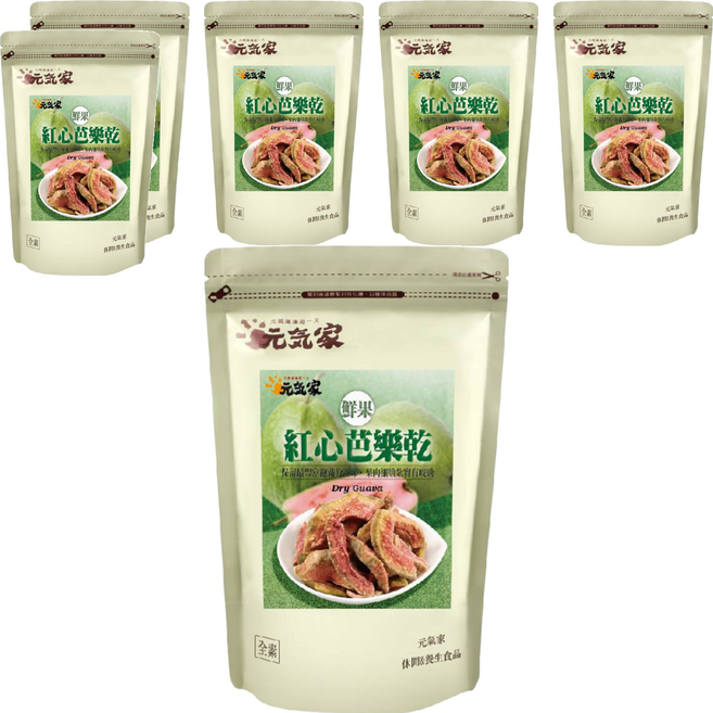 元氣家 紅心芭樂乾, 200g, 6包