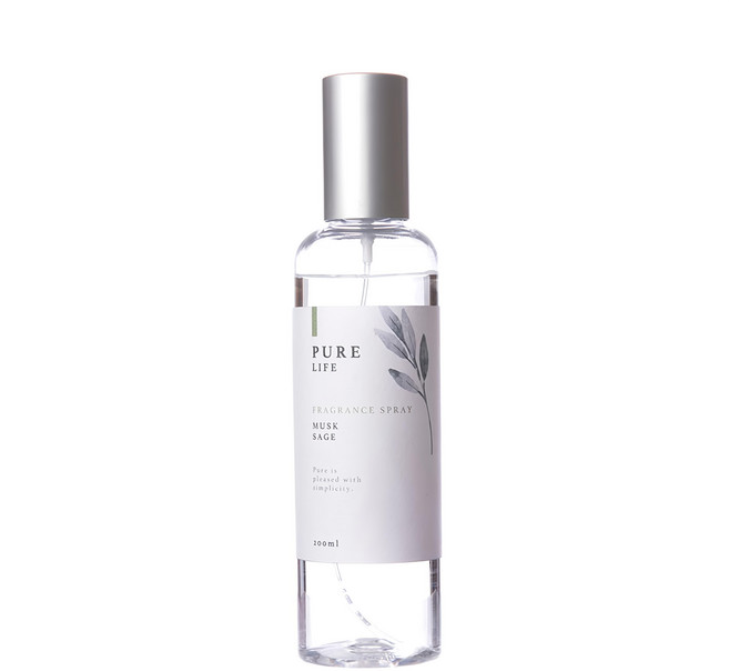 HOLA 和樂家居 PURE LIFE覓靜空間織品噴霧, 麝香鼠尾草, 200ml, 1瓶