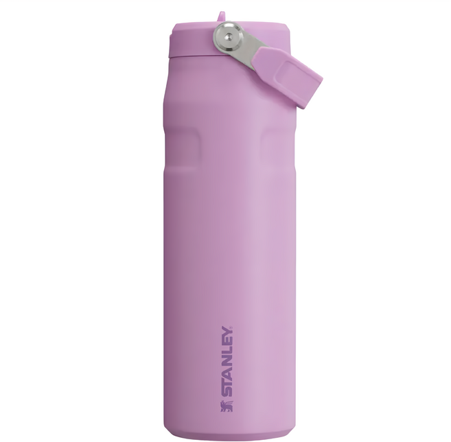 STANLEY 台灣公司貨 輕重力系列 IceFlow Aerolight 摺疊吸管杯, 典雅紫, 700ml, 1個