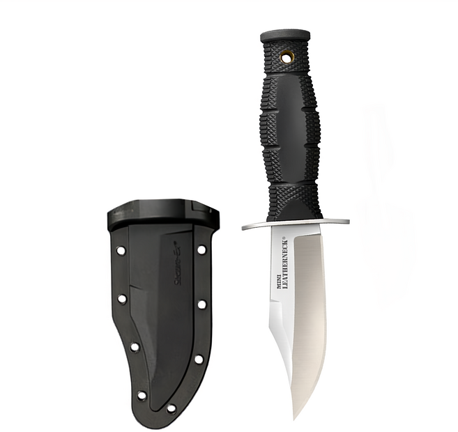 COLD STEEL 冷鋼 鋼附刀鞘 LEATHERNECK CLIP 8Cr13MoV CS39LSAB, 1支, 黑色 + 銀色