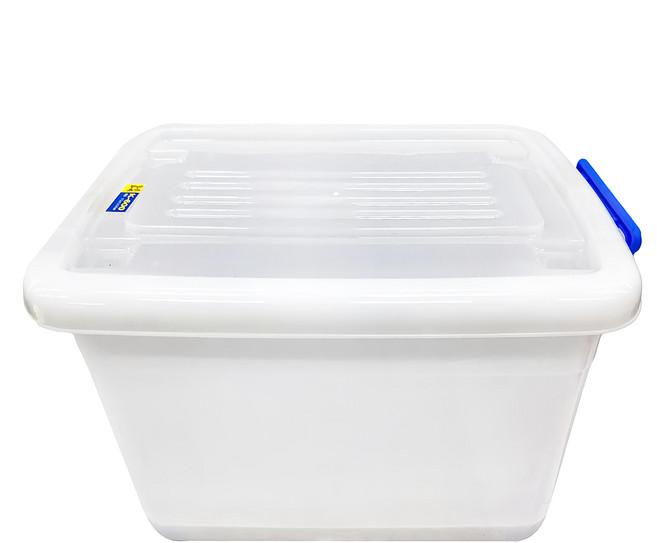 KEYWAY 聯府 滑輪掀蓋整理收納箱 48L, 淨白色, 1個