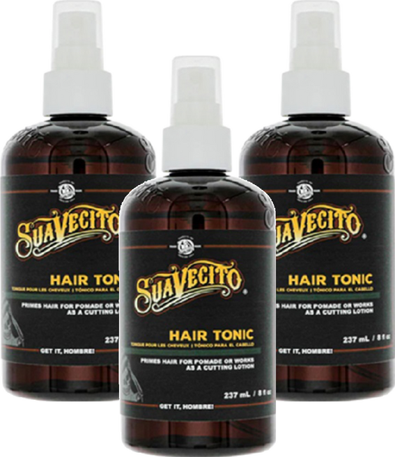 SUAVECITO 骷髏頭 Hair Tonic 定型順髮液, 237ml, 3瓶