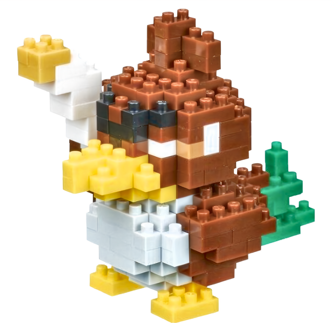 nanoblock 河田積木 迷你積木, 大蔥鴨 劍與盾, 1個