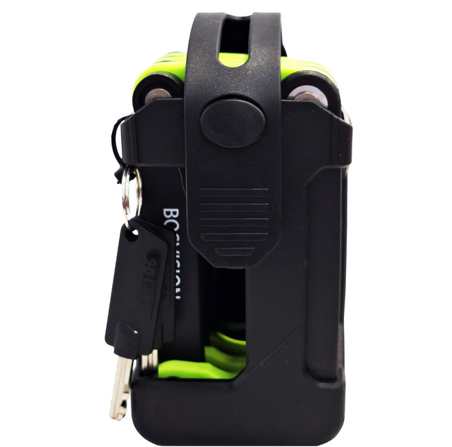 BOSVISION 博士威 高強度合金自行車折疊鎖 BV-8796GN, 1個, 綠色