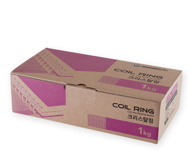 CopierLand 護樂美 3:1線圈環 1kg 44入, 20mm, 透明, 1盒