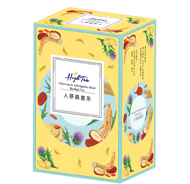 High Tea 伂橙 漢方茶 人蔘黃耆茶, 4g, 8包, 1盒