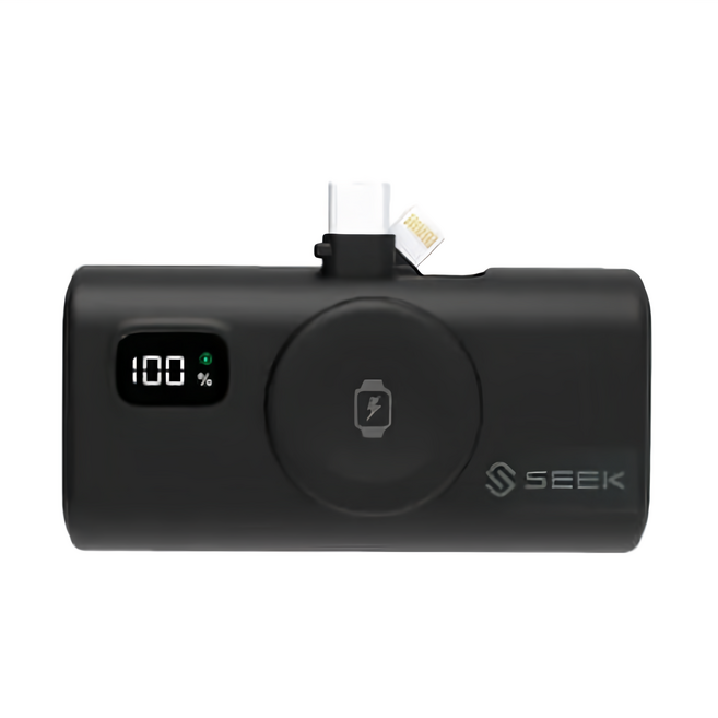 SEEK 三合一迷你快充口袋電源 Pro 原廠保固, pw-517-bk, 黑