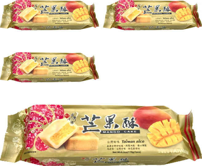 長松食品 芒果酥, 170g, 4包