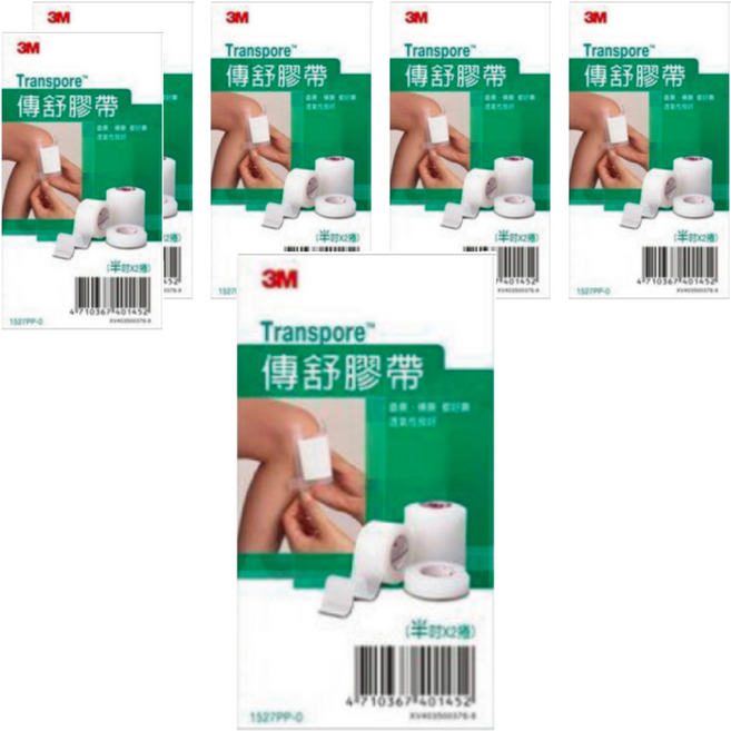 3M 傳舒膠帶半吋, 2捲, 6盒