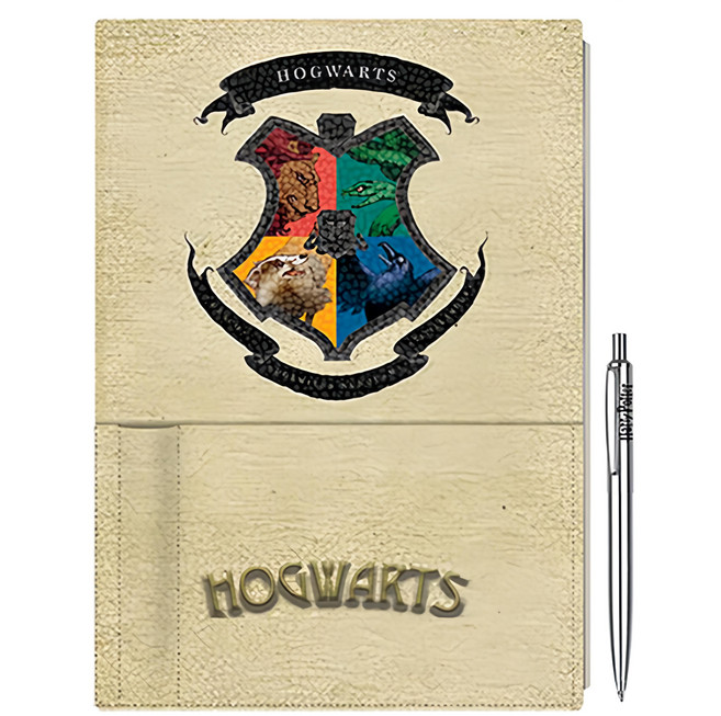 Harry Potter 哈利波特 霍格華茲高級筆記本 附筆 14.5 × 1.5 × 21 cm 364g, 1組, 霍格華茲