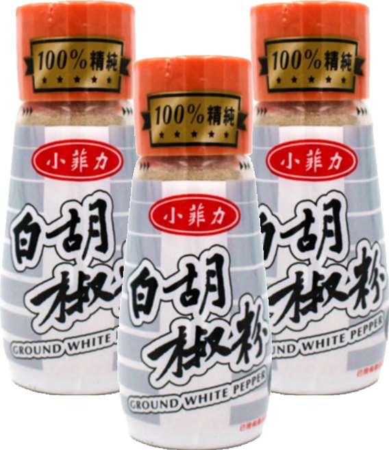 小菲力 白胡椒粉, 30g, 3瓶