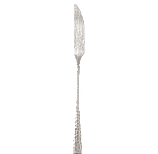 SALUS 佐藤金屬 不鏽鋼鎚目餐具 日式甜點叉 12.8 x 1.1cm 12g, 銀色, 1支