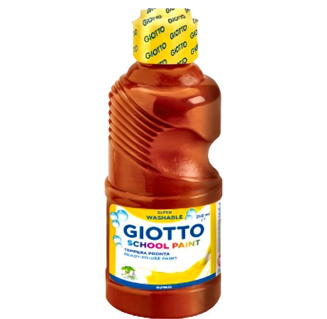 GIOTTO 可洗式兒童顏料 色彩鮮豔 直接使用 無需加水 適合兒童使用 可混合顏色, 500ml, 1色