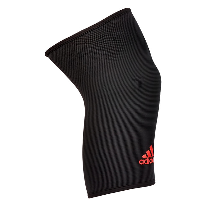 adidas 愛迪達 Recovery系列 膝關節用彈性透氣護套 ADSU-12417RD, 1個, 黑色