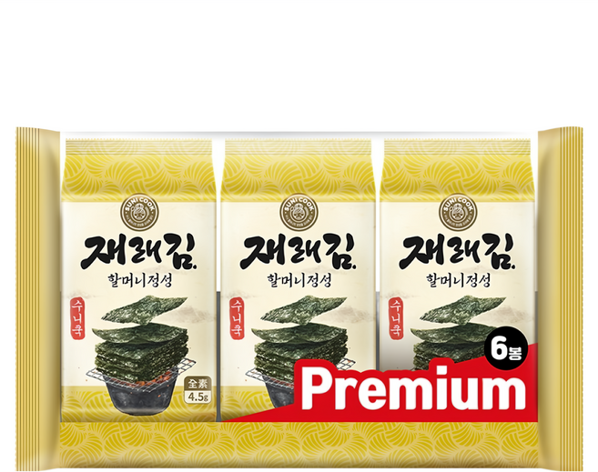 SUNI COOK 順伊奶奶 海苔 原味, 27g, 1袋