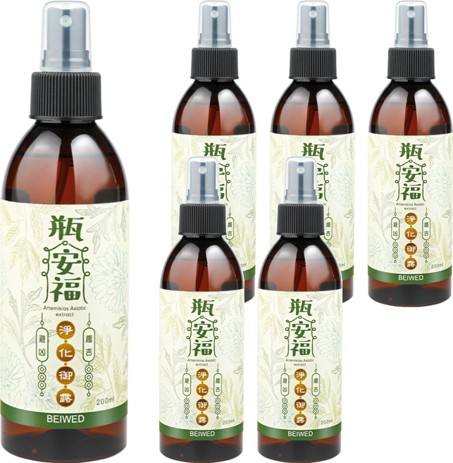 BEIWED 貝薇美學 瓶安福 淨化御露, 檀香 + 岩蘭草, 200ml, 6瓶