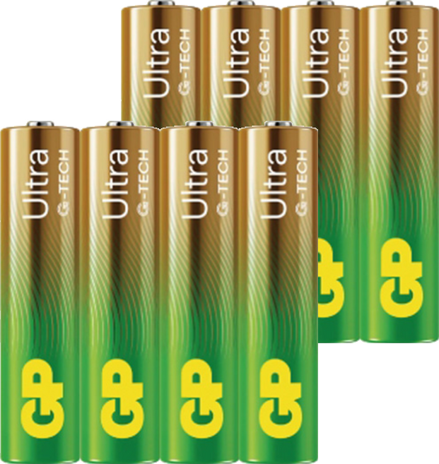 GP Batteries 超霸 Ultra 4號特強鹼性電池, 2組, 4顆