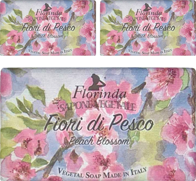 Florinda 綻放桃花香氛植皂, 3個, 200g