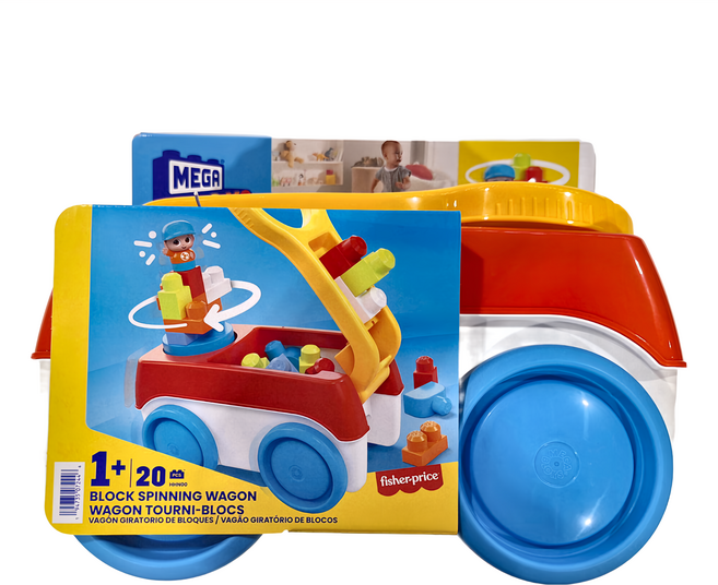 MEGA BRANDS 美高積木 旋轉積木車, 混和顏色, 1個