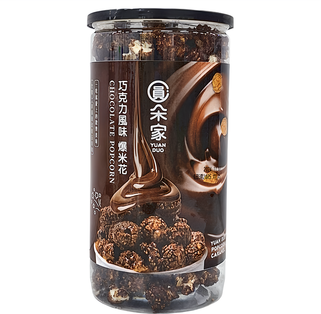 圓朵家 爆米花 巧克力風味, 190g, 1罐