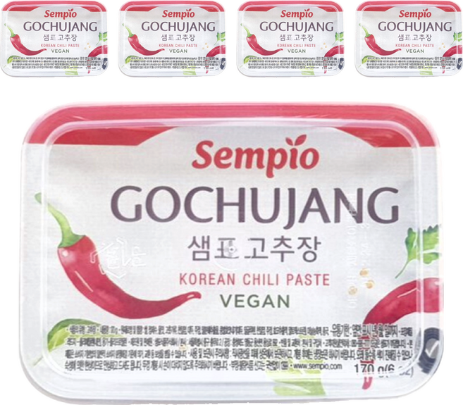Sempio 膳府 韓國傳統辣椒醬, 170g, 5罐