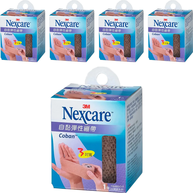 3M Nexcare 自黏彈性繃帶 3吋, 1捲, 5盒
