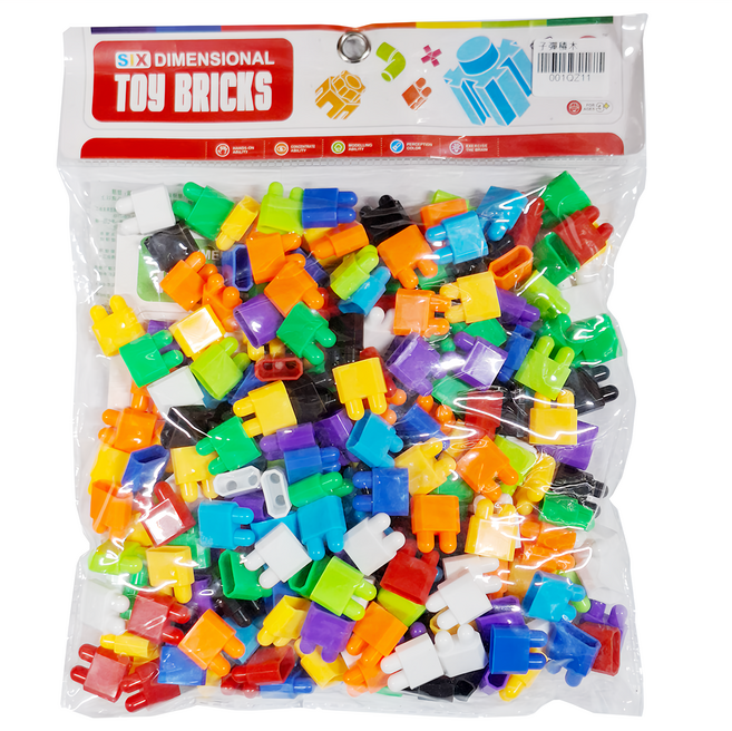 SIX DIMENSIONAL 子彈積木, 1包, Multicolor