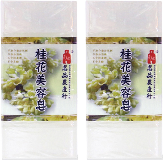 名品農產行 桂花精油美容皂 5入組 清新自然香味 含維他命E 保濕效果佳, 500g, 2組