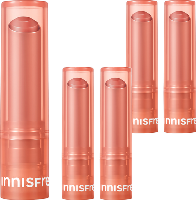 INNISFREE 台灣公司貨 晨露粉嫩潤唇膏, 03 Love Beige, 3.2g, 5支