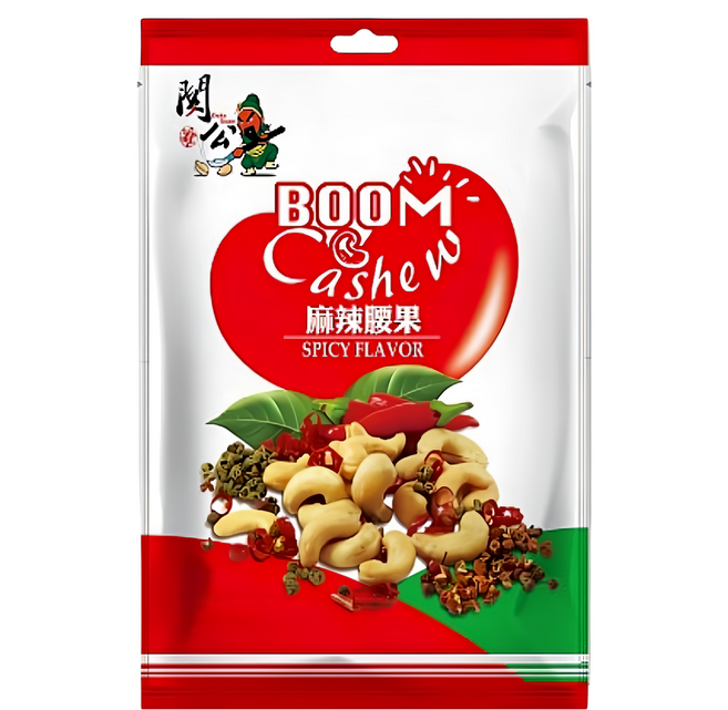 關公麻辣花生 麻辣腰果, 1個, 81g