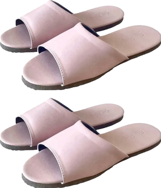 TAIWAN SLIPPER 台灣犀利趴 台灣製造 皮質室內拖鞋 簡約 極致純色 柔霧粉 M 2雙