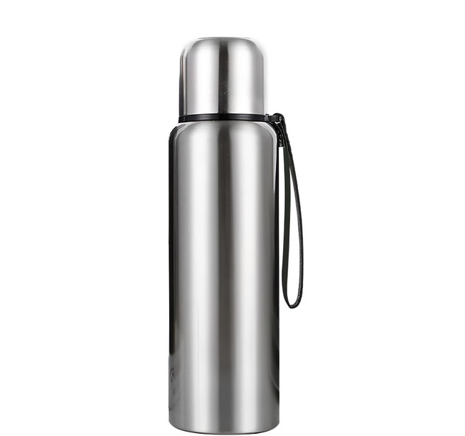 316不鏽鋼內膽保溫杯水杯 附雙層茶隔 F0548-14, 原色, 800ml, 1個