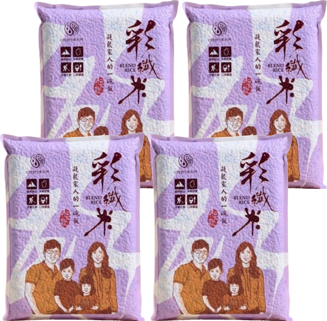 origin 源天然 彩纖米, 1kg, 4包