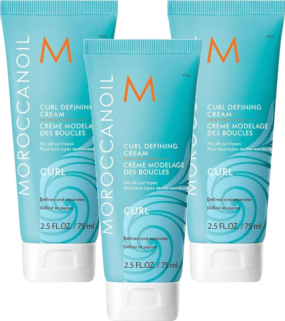 MOROCCANOIL 摩洛哥優油 台灣公司貨 捲度記憶塑型乳, 75ml, 3條