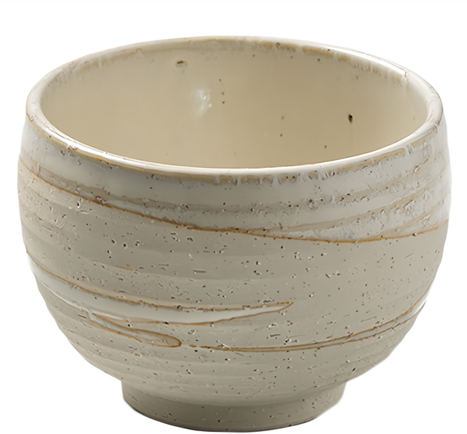 Minoya 美濃燒 手感和風茶杯 直徑9.2 x 7.3cm, 白刷毛 白色, 1個