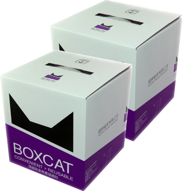 BOXCAT 國際貓家 威力除臭奈米銀離子貓砂, 12L, 2盒, 除臭