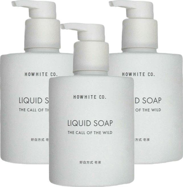 HOWHITE 好白方式 洗手沐浴香氛液體皂野性的呼喚, 500ml, 3瓶
