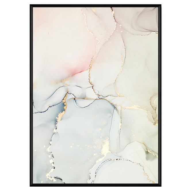 菠蘿選畫所 交匯掛畫 40 x 30cm 抽象藝術壁掛 現代居家裝飾 畫框, 黑色