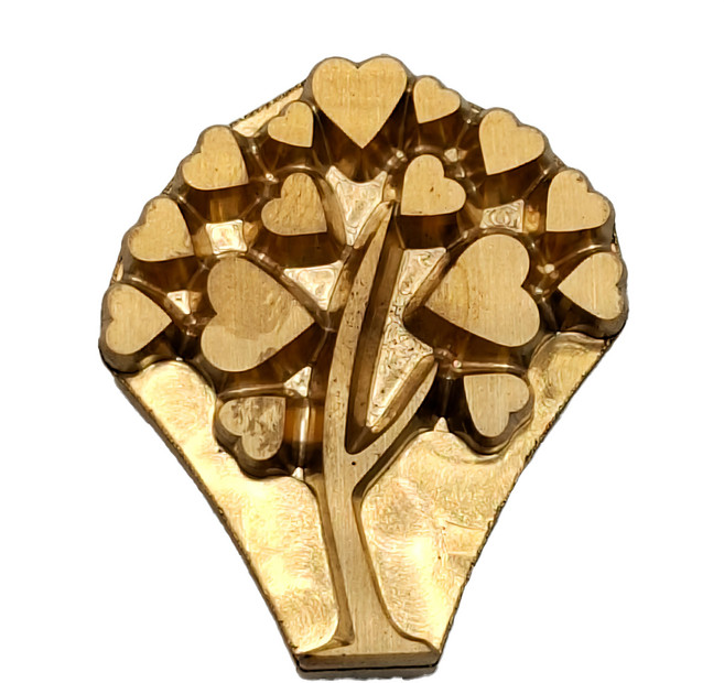 Betty's 焙蒂絲 烙印模 3 x 2.7cm, 愛心樹, 1個